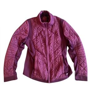 Dan-skin Quilted Active Zip Jacket – Plum Purple – Size (Approx.‎ M/L)